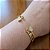 BRACELETE CORAÇÃO CRAVEJADO E VAZADO PEDRA CRISTAL AÇO 316L⭐️ - Imagem 1