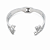 BRACELETE CORAÇÃO CRAVEJADO E VAZADO PEDRA CRISTAL AÇO 316L⭐️ - Imagem 4