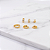 Kit Brinco Argola Cravejada Aço Dourado 316L⭐️ - Imagem 2