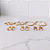 Kit 6 Peça Argola Estrela Aço Dourado 316L⭐️ - Imagem 1