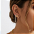 Kit Argola Borboleta Zirconia Aço Dourado 316L⭐️ - Imagem 1