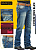 Calça masculina Docks Elastano - COD 4547 bordada - Imagem 3