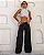 Calça Jeans Wide Leg Feminina Relaxed Cintura Baixa Vintage - Imagem 1