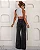 Calça Jeans Wide Leg Feminina Relaxed Cintura Baixa Vintage - Imagem 2