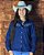 CAMISA FEM LISA AUSTIN BORDADA AZUL MARINHO - Imagem 1