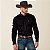 CAMISA MASC M/L IMP PRETA ARIAT - Imagem 1