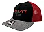 Bone Ariat Preto, vermelho e cinza - Imagem 1
