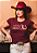 T-shirt Ox horns vinho - Imagem 1