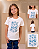 T-shirt infantil Fem Ox horns Branca - Imagem 1