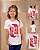 T-shirt Infantil fem Ox horns Branca - Imagem 1