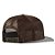 Bone Ariat Imp Cinza redinha marrom logo couro - Imagem 2