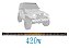 Barra Led 420w 44\" Dual Color Com Strobo Lente 7d Cree - Ideal para Teto do Troller e Camionetes - Imagem 4