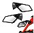 Par de Retrovisor UTV Can Am Maverick X3 com Ajustes - Imagem 1