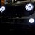Par Farol Led Angel Eyes e Seta Laranja 7 Polegadas + Suporte Troller 2002 a 2014 - Imagem 2