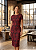 Vestido Karina feminino estampado Midi - Imagem 1