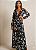 Vestido longo estampado com brilho - Imagem 1