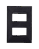 Placa 2 Postos Separados Preto 4x2 Pial Plus+ - Imagem 1