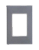 Placa 3 Postos Cinza 4x2 Pial Plus+ - Imagem 1