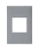 Placa 2 Postos Centrais Cinza 4x2 Pial Plus+ - Imagem 1