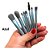 Kit 8 mini Pincel Compacto para Maquiagem - Imagem 1