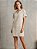 Vestido Crepe de algodão bege curto - Imagem 1