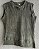 Blusa Malha Tricot Canelado Regata Gola Redonda - Imagem 1