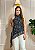 Blusa Cintia - Cetim Poá & Renda - Imagem 1