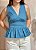Blusa Talita - Bata Peplum em Tricoline - Imagem 5