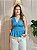 Blusa Talita - Bata Peplum em Tricoline - Imagem 1