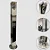 Torre Inox Guarda Corpo 40cm 2 Furos Polida - Imagem 1