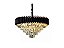 PENDENTE 75×43CM E14×15 METAL PRETO+CRISTAL TRANSPARENTE CABO:1M - Imagem 1
