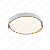 Plafon LED 39cm Bivolt Metal Dourado Branco - Imagem 1