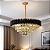 Pendente Preto com Cristal Transparente 95×48cm 18xE14 (DCD06545) - Imagem 2