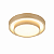 Plafon LED Dourado 50x11CM 45W Bivolt - Imagem 1