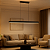 Pendente LED Linear Preto em Metal e Acrílico 100cm 60W 3000K Bivolt (QD05224) - Imagem 2