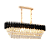 Pendente Preto com Cristal Transparente (DCD06636) - Imagem 1