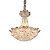 Pendente de Cristal Dourado com Vidro 16xE14 (DCD00913) - Imagem 1