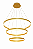 Pendente LED Luz Direta e Indireta 226W 3000K Bivolt Dourado (DCD03004) - Imagem 1