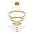 Pendente LED Luz Direta e Indireta 226W 3000K Bivolt Dourado (DCD03004) - Imagem 3