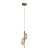 Pendente LED Dourado em Metal e Acrilico 30cm 4W 3000K Bivolt (QD05234) - Imagem 1