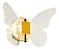 Arandela LED Mini Borboleta Dourada 6W 3000K Bivolt 24x18cm (DCB02158D) - Imagem 1