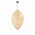 Pendente LED Dourado com Cristais Dourados 76xE14 - Imagem 1