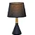 Abajur Preto com Cúpula de Linho Preto 20X34cm E27 (DCT00544D) - Imagem 1