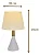 Abajur Cinza com Cúpula em Linho Cinza 20X34cm E27 (DCT00546D) - Imagem 2