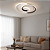 Plafon LED Preto 44W 4400lm Bivolt em Aluminio e Silicone (DCX02904) - Imagem 2