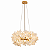 Pendente Dourado com Vidro Branco 70cm 12xG9 - Imagem 1