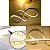 Pendente LED Dourado 75cm 50W Bivolt 3000K/4000K/6000K (FD16001) - Imagem 4