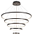 Pendente LED Preto em Ferro e Silicone 188W Bivolt 3000K 4000K 6000K (FD16010) - Imagem 1