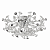 Plafon Cromado de Cristal 62x30cm com 12 Lâmpadas G4 (DCX06233) - Imagem 1