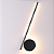 Arandela LED Linear Preta 16W 3000K 800lm Bivolt (DCB01127) - Imagem 1